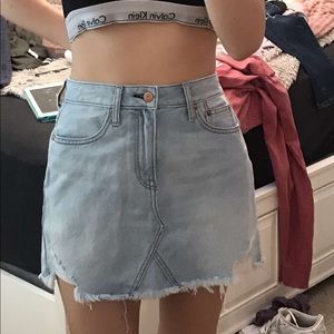 American eagle jean skirt